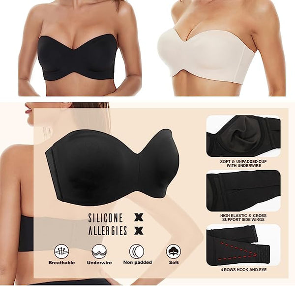 Non Slip Strapless Bra 276