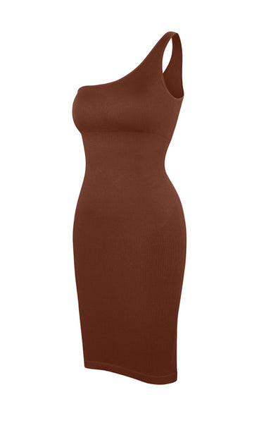 One Shoulder Shapewear Dress 2394