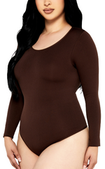 Seamless Snatched Long Sleeve Bodysuit 302