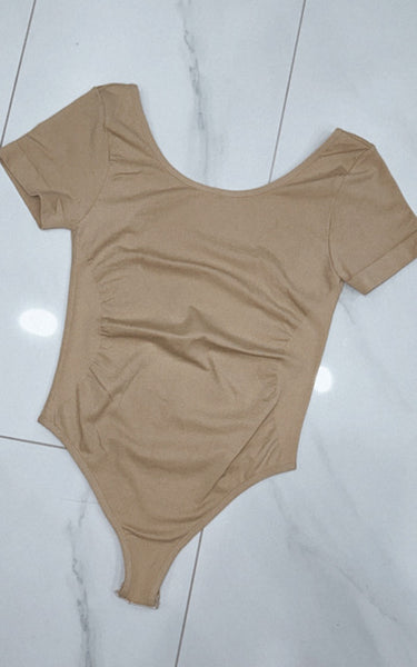 Basic Open Back Bodysuit D01