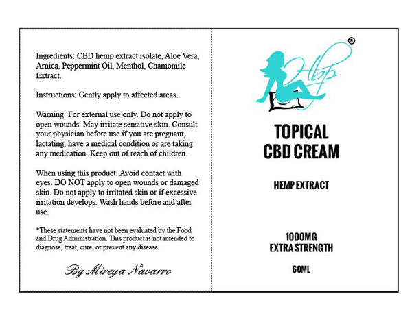 CBD CREAM BY HBP